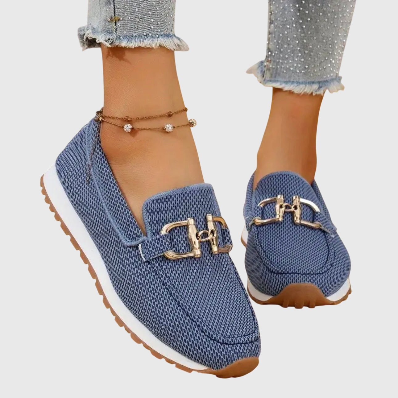 Loafers Flats en Toile pour Femmes - Emilia Lane