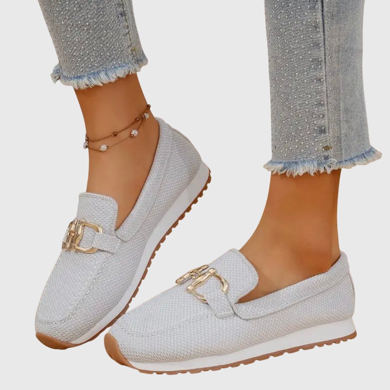 Loafers Flats en Toile pour Femmes - Emilia Lane