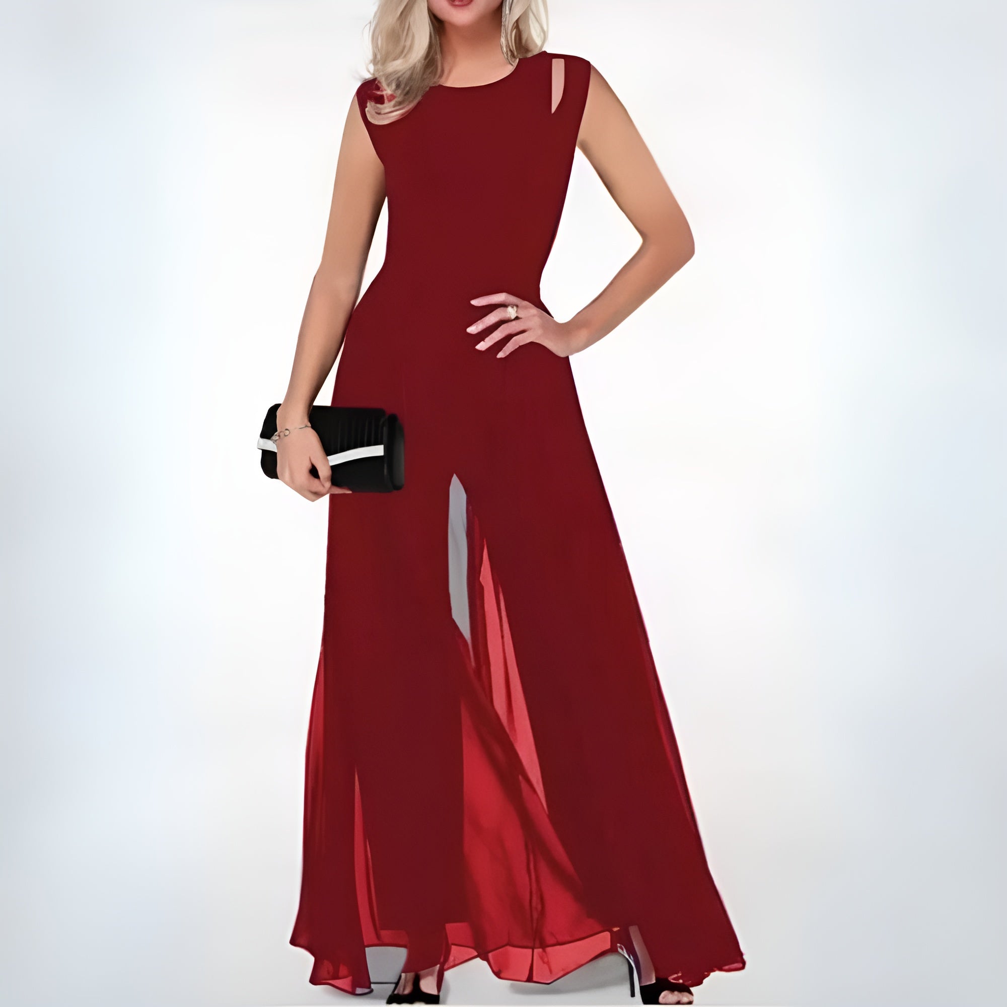 Wide Jumpsuit with Elegant Details for Women