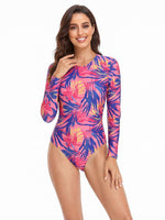 Maillot de Bain Une Pièce à Imprimé Tropical pour Femme - Emilia Lane