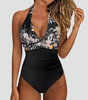 Maillot de Bain Une Pièce Sculptant Décolleté en V pour Femme | Idéale pour l'Été - Emilia Lane