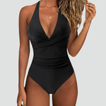 Maillot de Bain Une Pièce Sculptant Décolleté en V pour Femme | Idéale pour l'Été - Emilia Lane