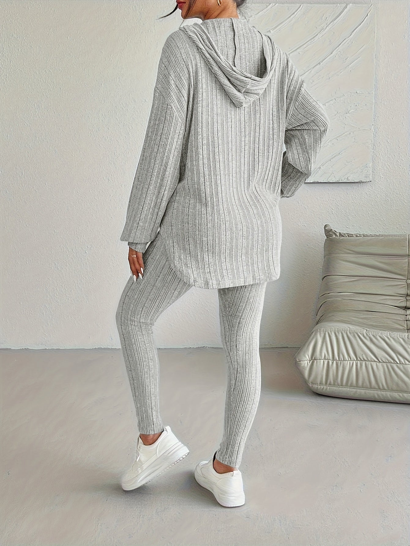 Women's Ribbed Knit Lounge Set
