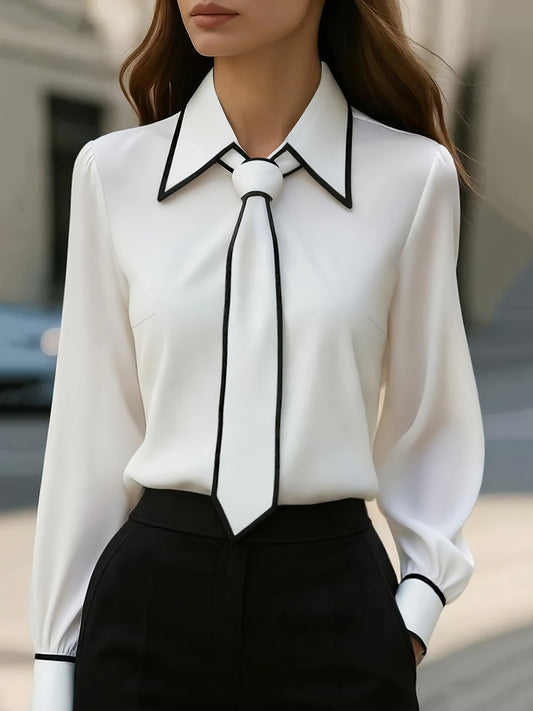 Oversized Collar Blouse for Women