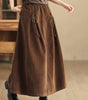 Corduroy Maxi Skirt for Women