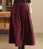 Maxi Fluid Skirt with Laces for Women