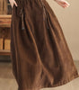 Corduroy Maxi Skirt for Women