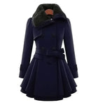 Manteau à Col en Fausse Fourrure pour Femmes - Emilia Lane