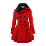 Manteau à Col en Fausse Fourrure pour Femmes - Emilia Lane