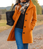 Manteau à Col Montant en Tissu Effet Laine pour Femme - Emilia Lane