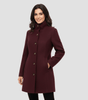 Manteau Boutonné à Col Montant pour Femmes - Emilia Lane