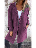 Manteau boutonné à col tailleur pour Femmes - Emilia Lane