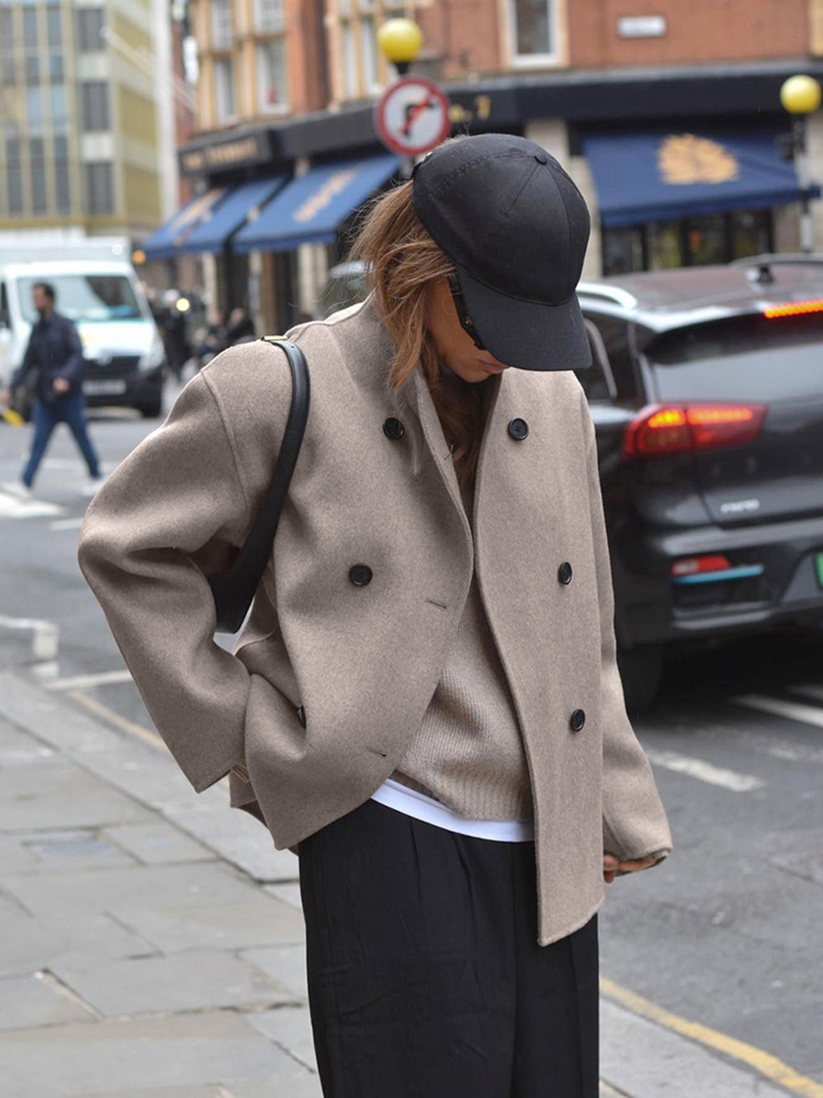 Manteau Caban à Double Boutonnage pour Femmes - Emilia Lane