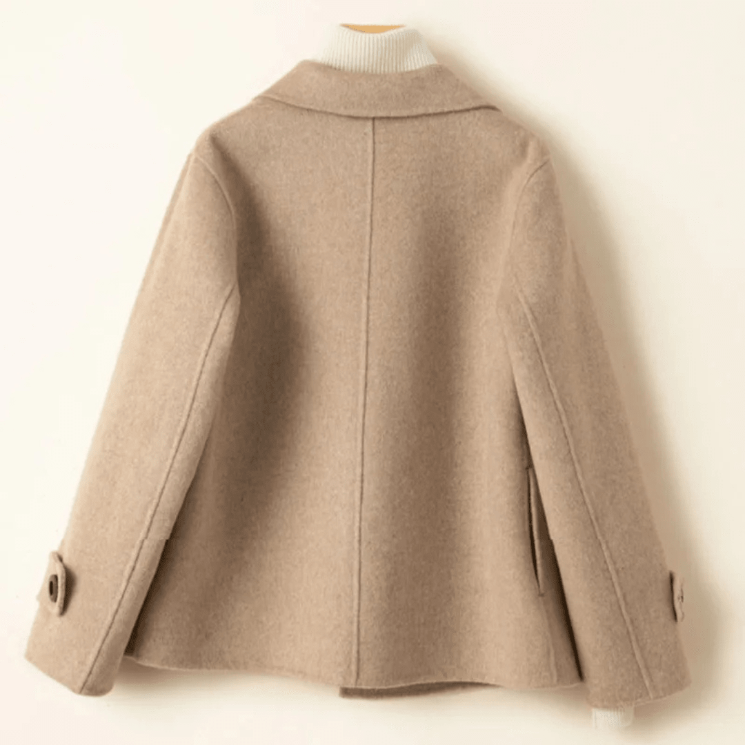 Manteau Court à Double Boutonnage pour Femme - Emilia Lane
