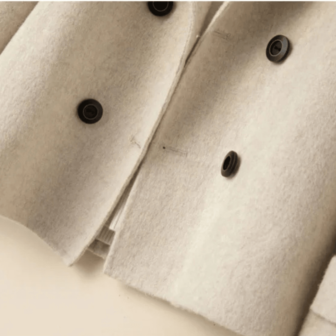 Manteau Court à Double Boutonnage pour Femme - Emilia Lane