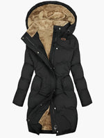 Manteau d'hiver doublé avec capuche pour femmes - Emilia Lane