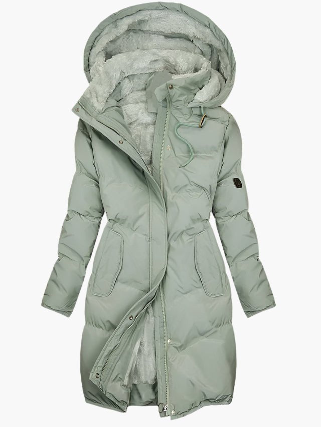 Manteau d'hiver doublé avec capuche pour femmes - Emilia Lane