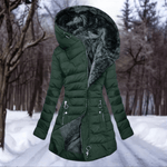 Manteau d'Hiver Long à Capuche pour Femmes - Emilia Lane