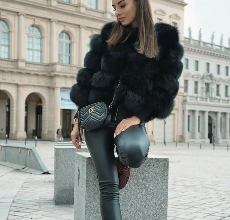 Manteau élégant en fausse fourrure pour femme - Emilia Lane