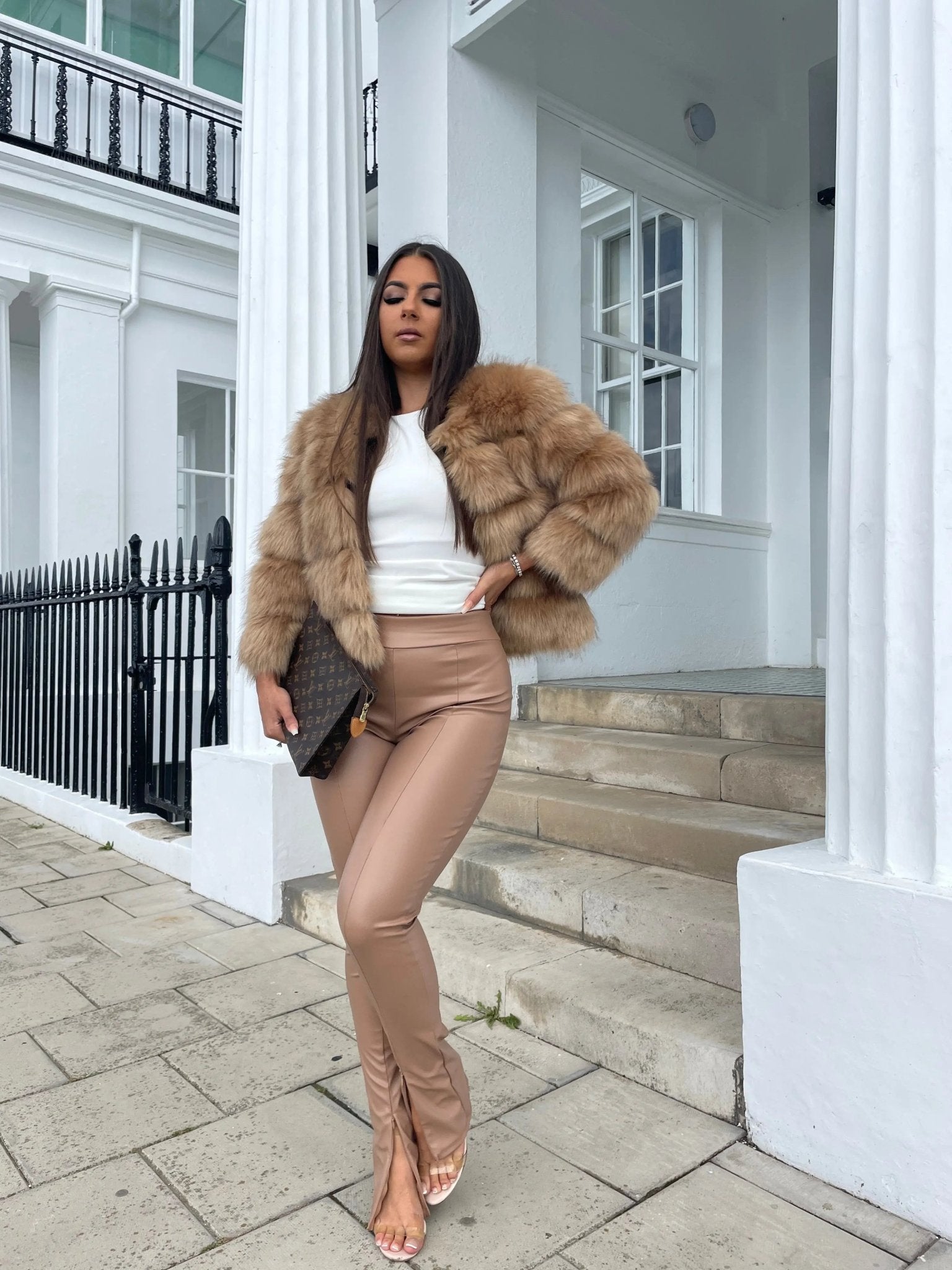 Manteau en Fausse Fourrure pour Femme - Emilia Lane