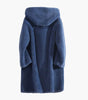 Manteau en laine mi - long à capuche pour femme - Emilia Lane