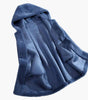 Manteau en laine mi - long à capuche pour femme - Emilia Lane