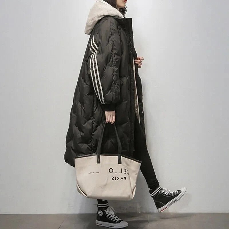 Manteau Long à Capuche en Duvet pour Femme - Emilia Lane