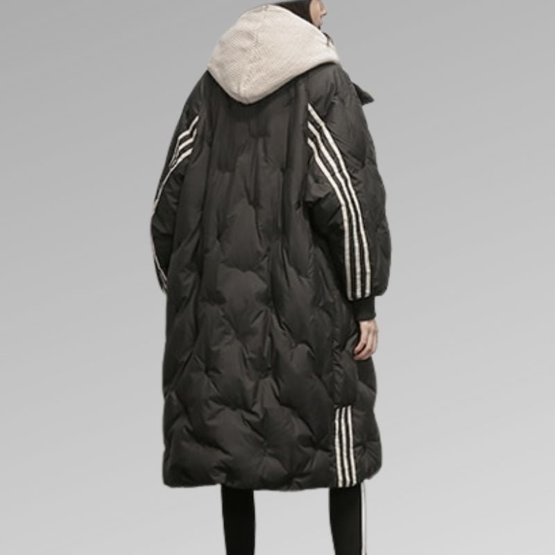 Manteau Long à Capuche en Duvet pour Femme - Emilia Lane