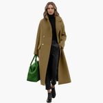 Manteau Long Col Montant avec Poches pour Femmes - Emilia Lane