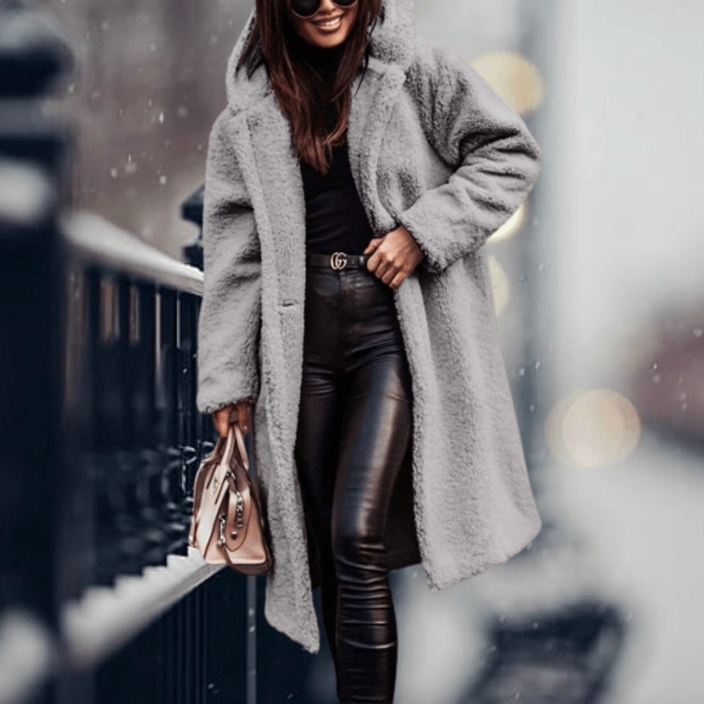 Manteau long en laine d'alpaga pour femmes - Emilia Lane