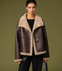 Manteau Réversible en Laine Composite pour Femme - Emilia Lane