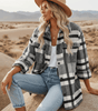 Manteau Style Flanelle à Carreaux pour Femmes - Emilia Lane
