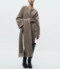 Manteau tricoté court à écharpe pour Femmes - Emilia Lane