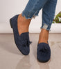 Comfort Suede Moccasins with Fringe for Women