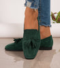 Comfort Suede Moccasins with Fringe for Women