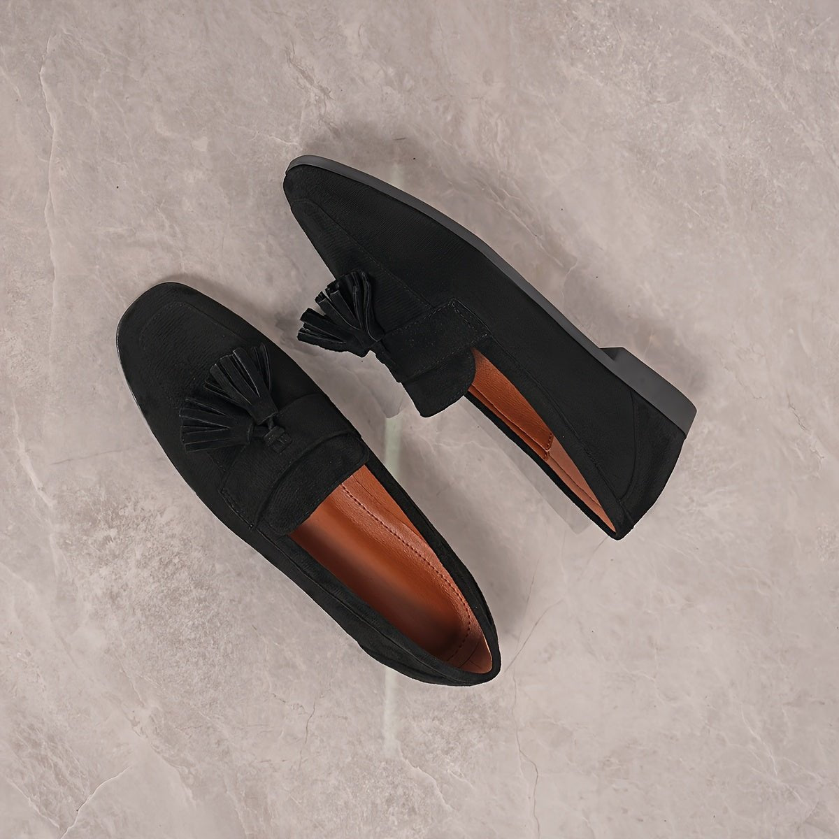 Comfort Suede Moccasins with Fringe for Women