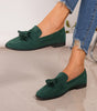 Comfort Suede Moccasins with Fringe for Women
