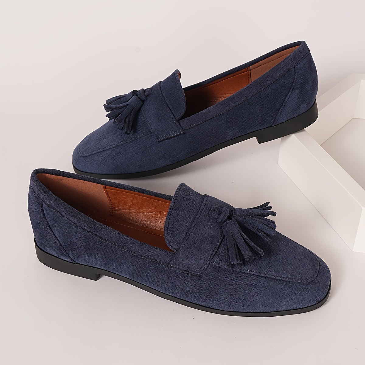 Comfort Suede Moccasins with Fringe for Women