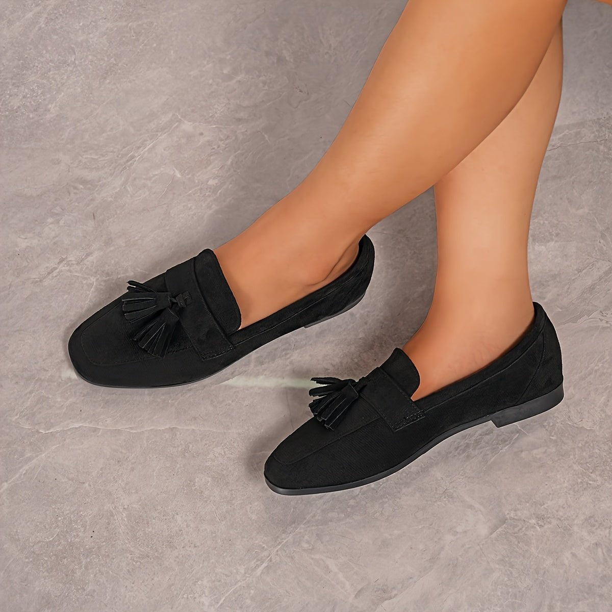 Mocassin Confort en Daim à Franges pour Femme - Emilia Lane