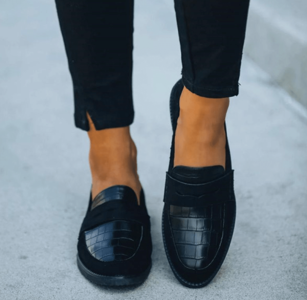 Soft Comfort Moccasins in Faux Leather for Women