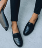 Soft Comfort Moccasins in Faux Leather for Women