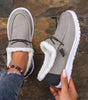 Mocassins en Toile pour Femmes avec Doublure en Fausse Fourrure - Emilia Lane