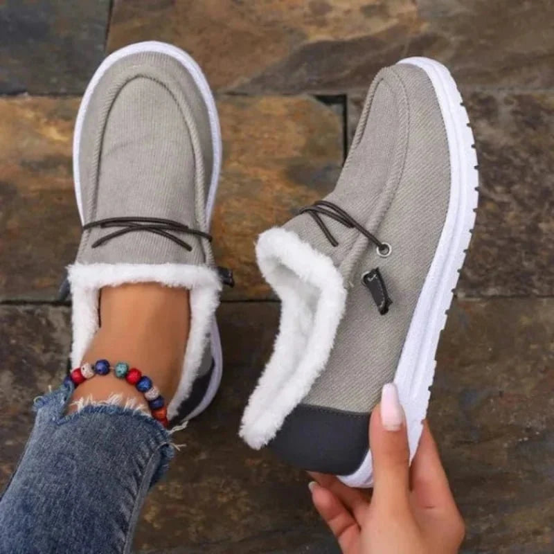 Comfort Moccasin Lined Canvas for Women