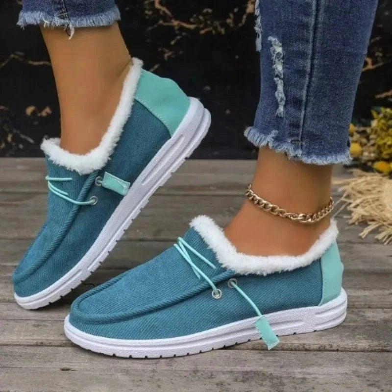 Comfort Moccasin Lined Canvas for Women