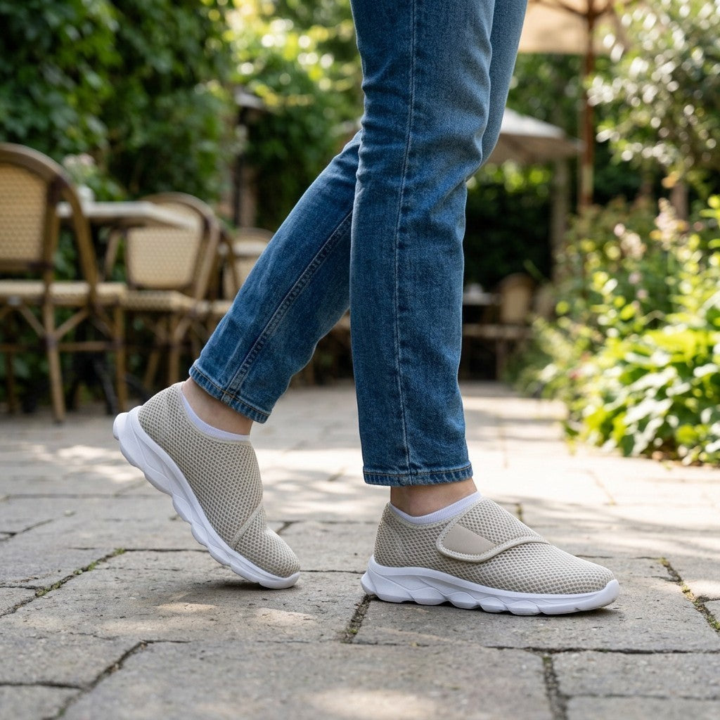 Comfort Basket for Wide Feet in Breathable Mesh for Women