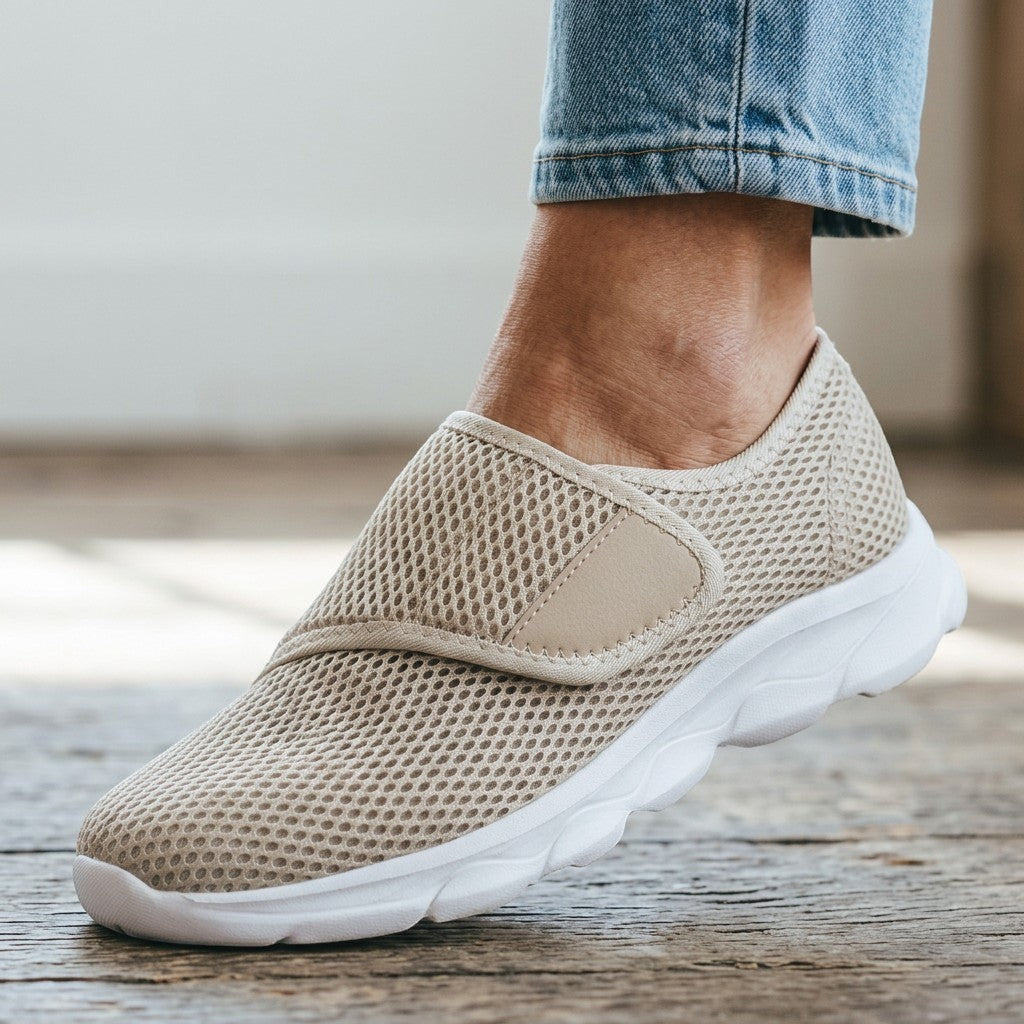 Comfort Basket for Wide Feet in Breathable Mesh for Women