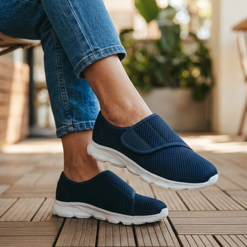 Comfort Basket for Wide Feet in Breathable Mesh for Women