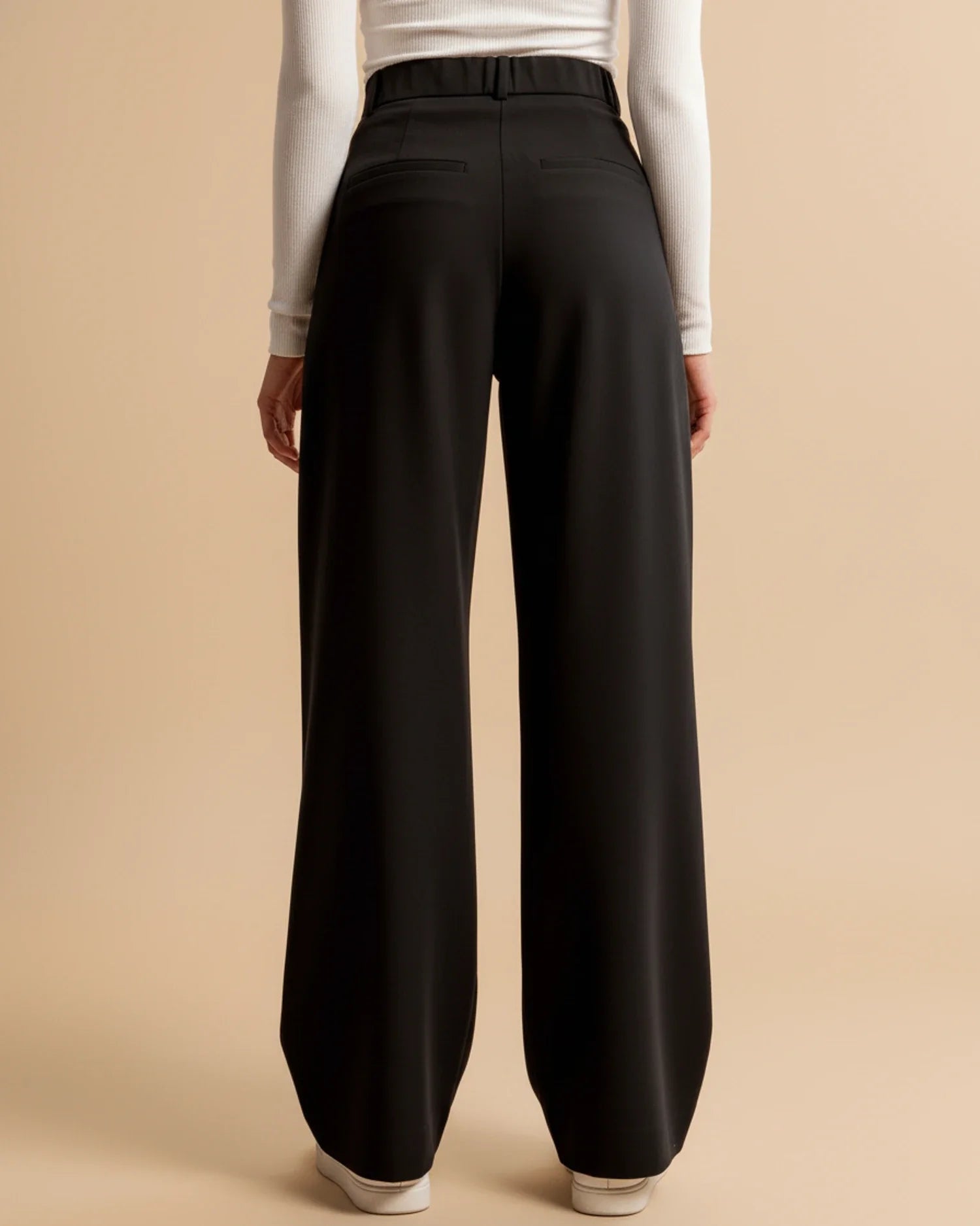 Pantalon à Jambes Larges et Taille Haute pour Femmes - Emilia Lane