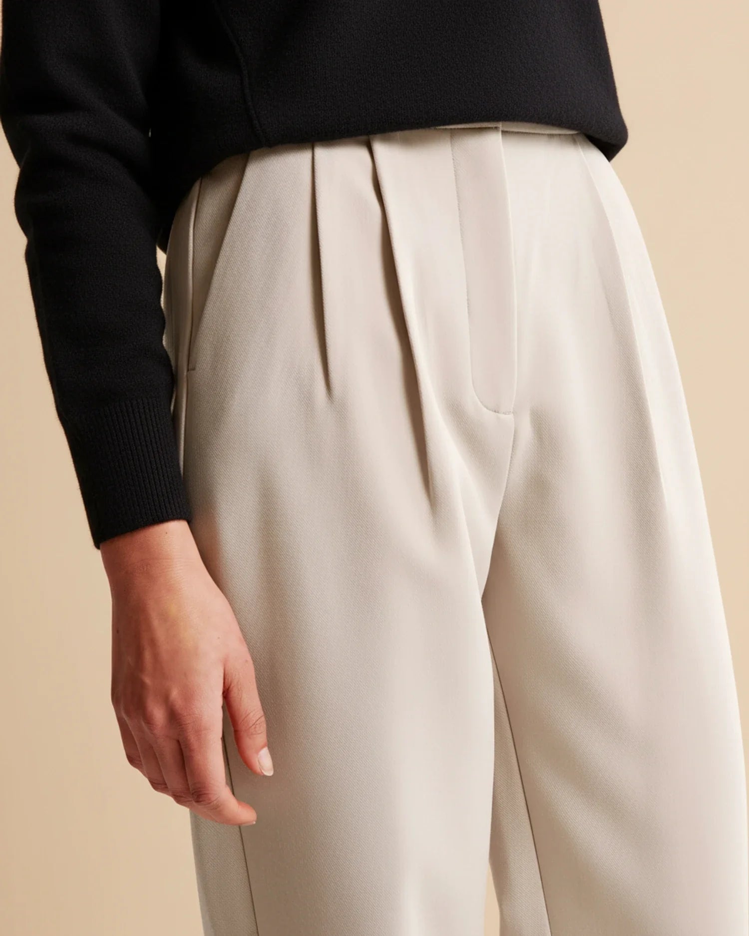 Pantalon à Jambes Larges et Taille Haute pour Femmes - Emilia Lane