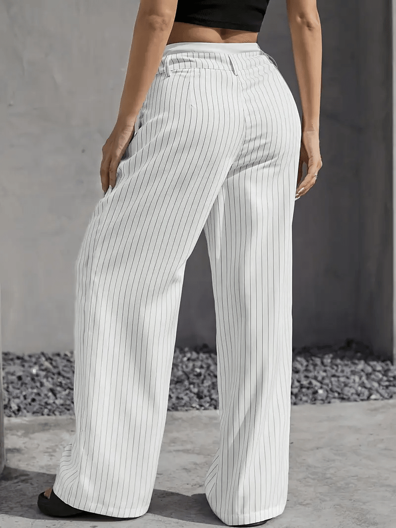 Pantalon Ample à Rayures pour Femmes - Emilia Lane